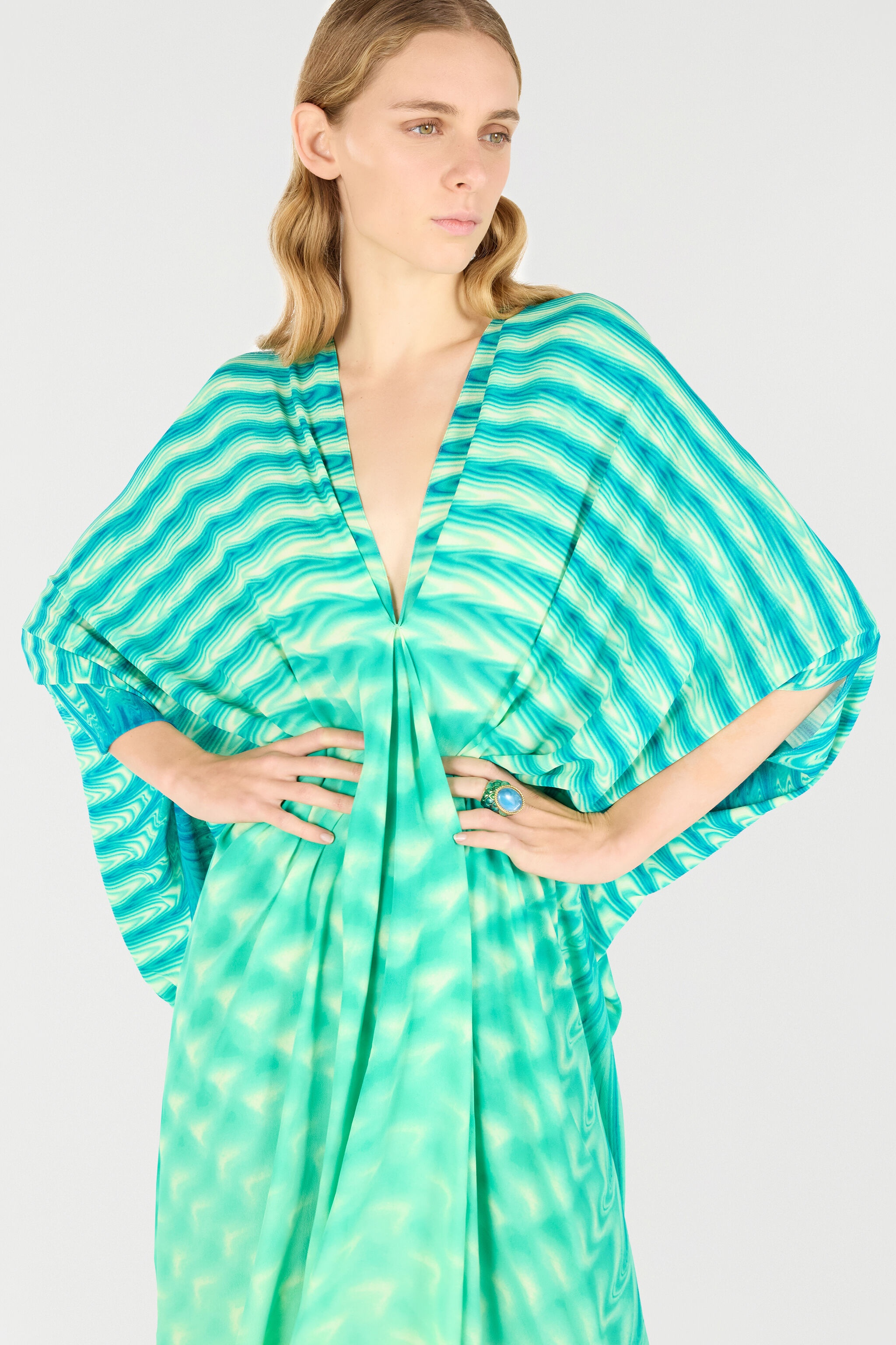 Caftan With All-Over Print - 7