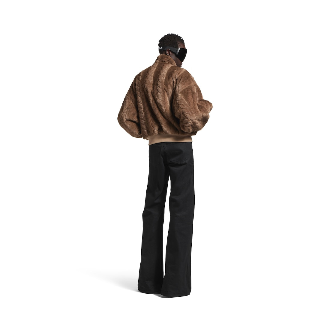 Women's Cropped Jacket in Brown - 4