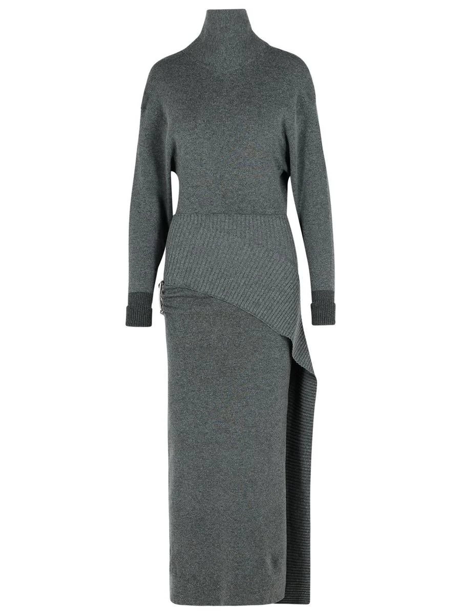 Lanvin Grey Wool Blend Dress - 1