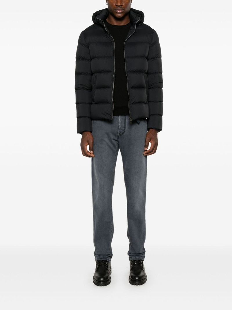 Herno logo plaque jacket outlook