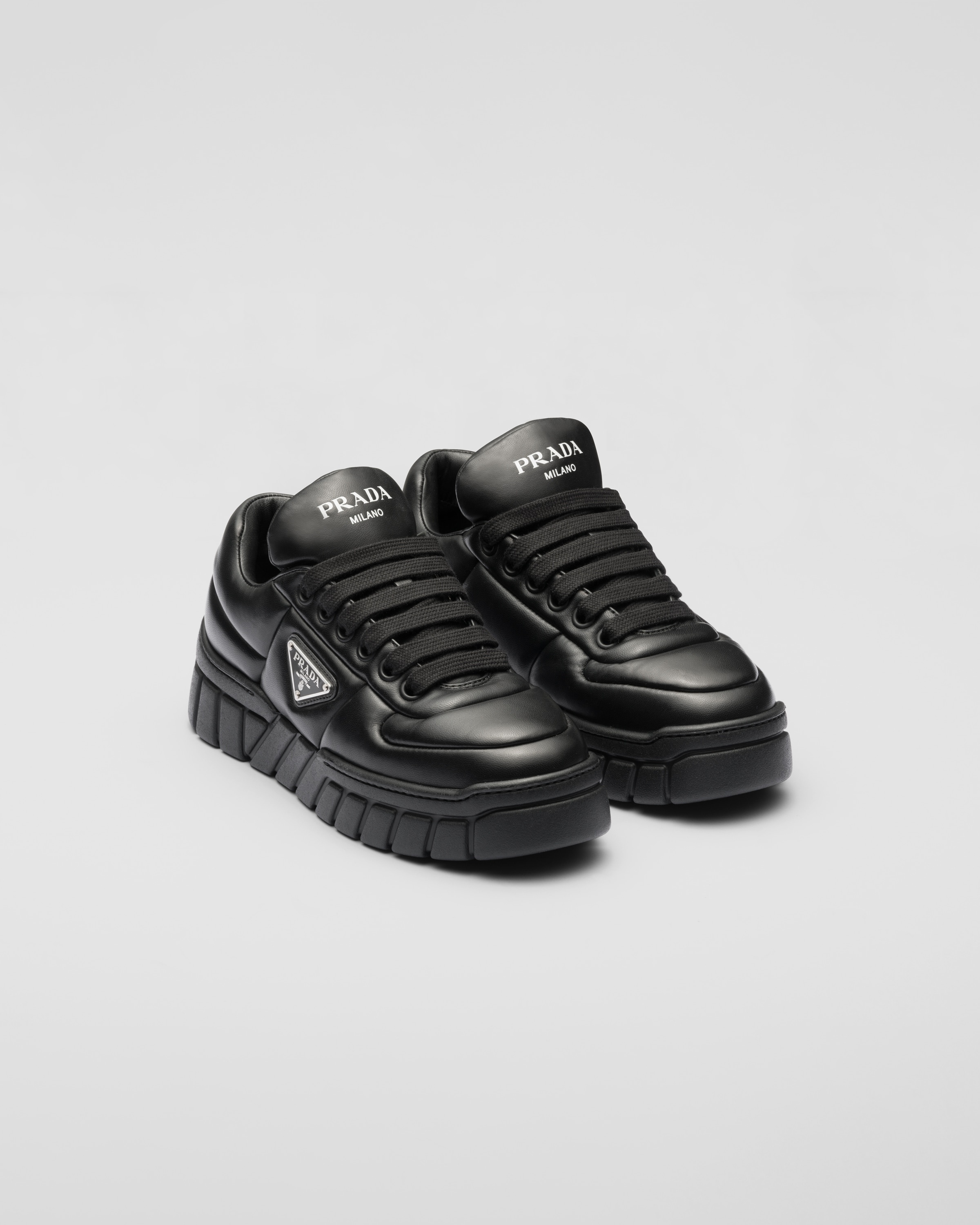 スニーカー PRADA | Padded nappa leather sneakers Prada Padded nappa leather sneakers | REVERSIBLE
