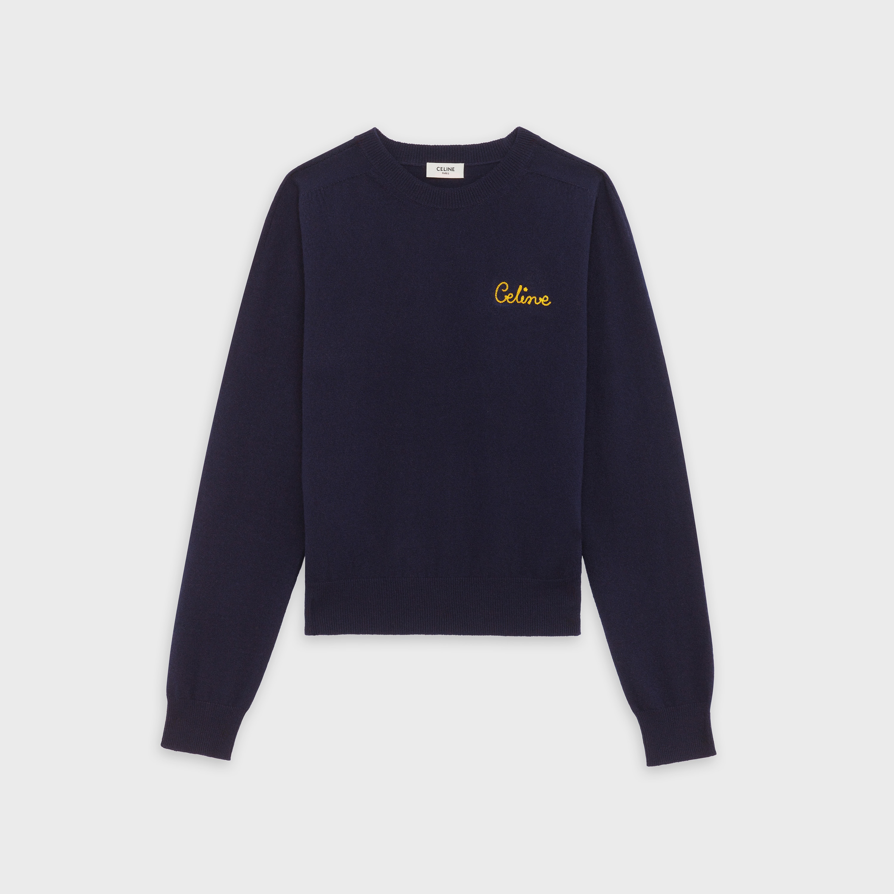 CELINE EMBROIDERED SWEATER IN WOOL - 1