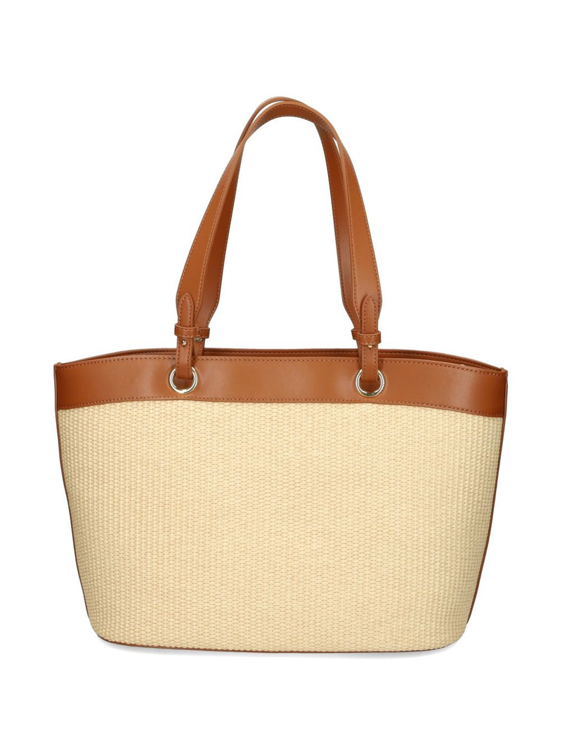 Moschino contrasting-trim tote bag outlook