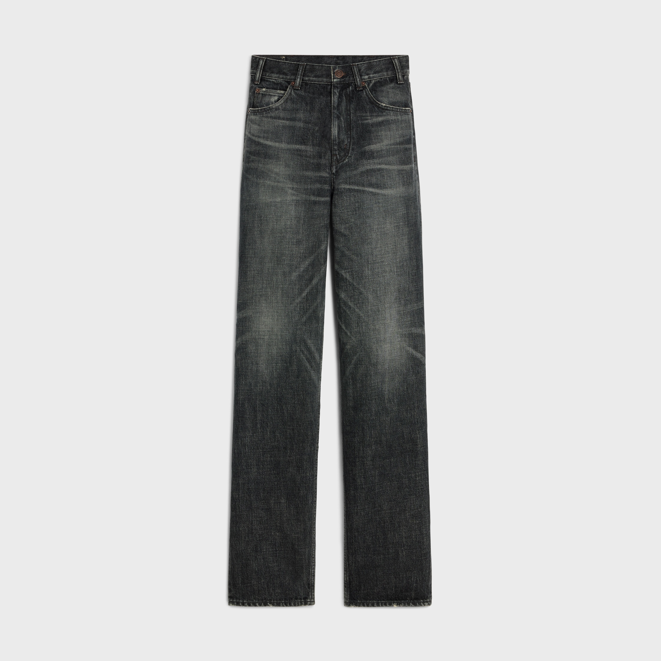 kitty jeans in black ice rinse wash denim - 1