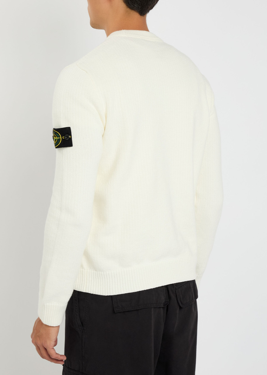 Stone Island Logo Stretch-cotton Jumper - 3