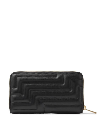 JIMMY CHOO Pippa Avenue quilted zip-around wallet outlook