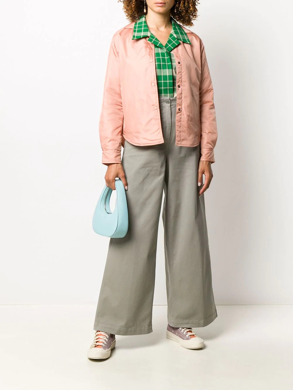 high rise wide-leg trousers - 2