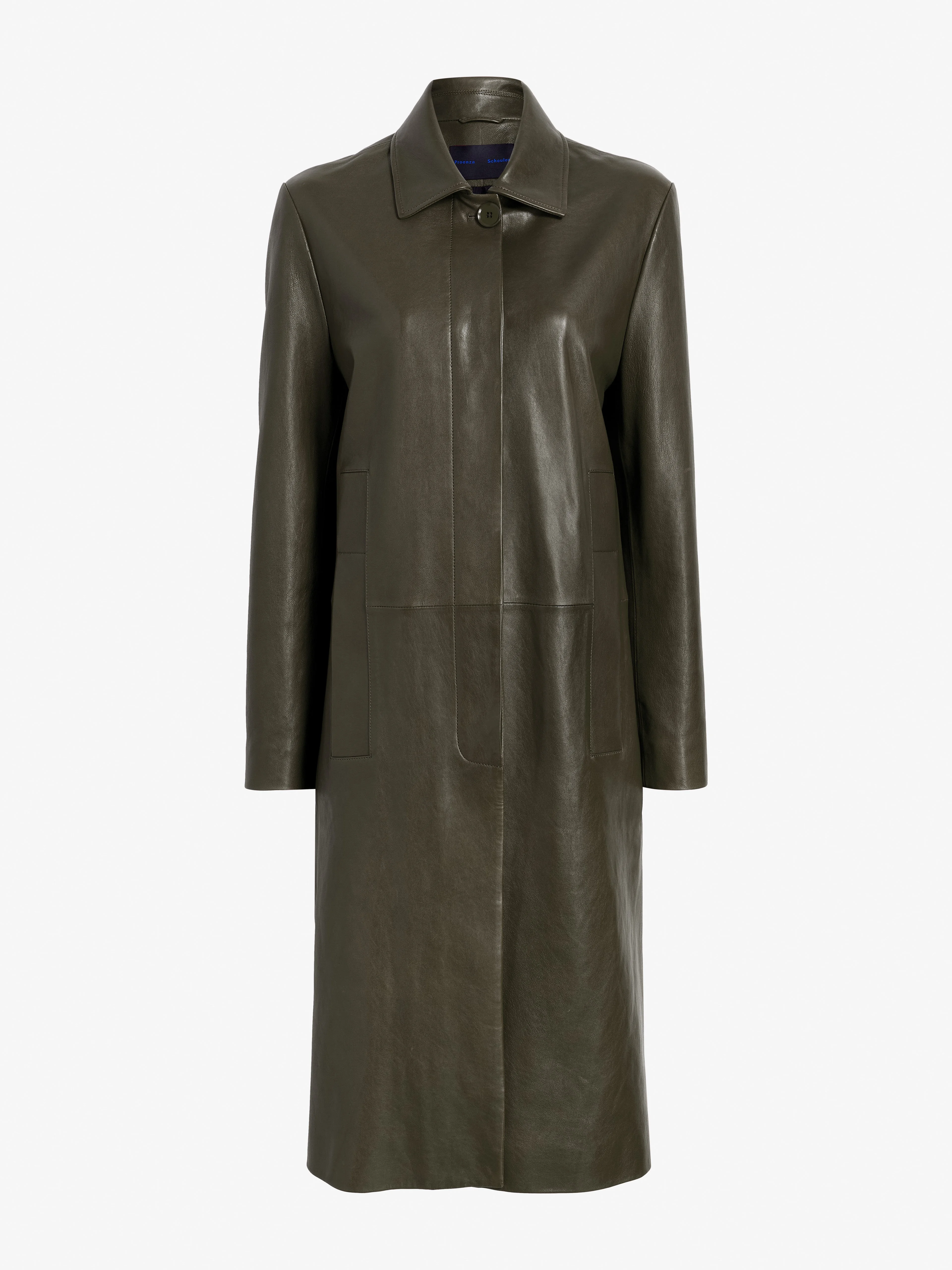 Nissi Coat in Semi Gloss Leather - 1