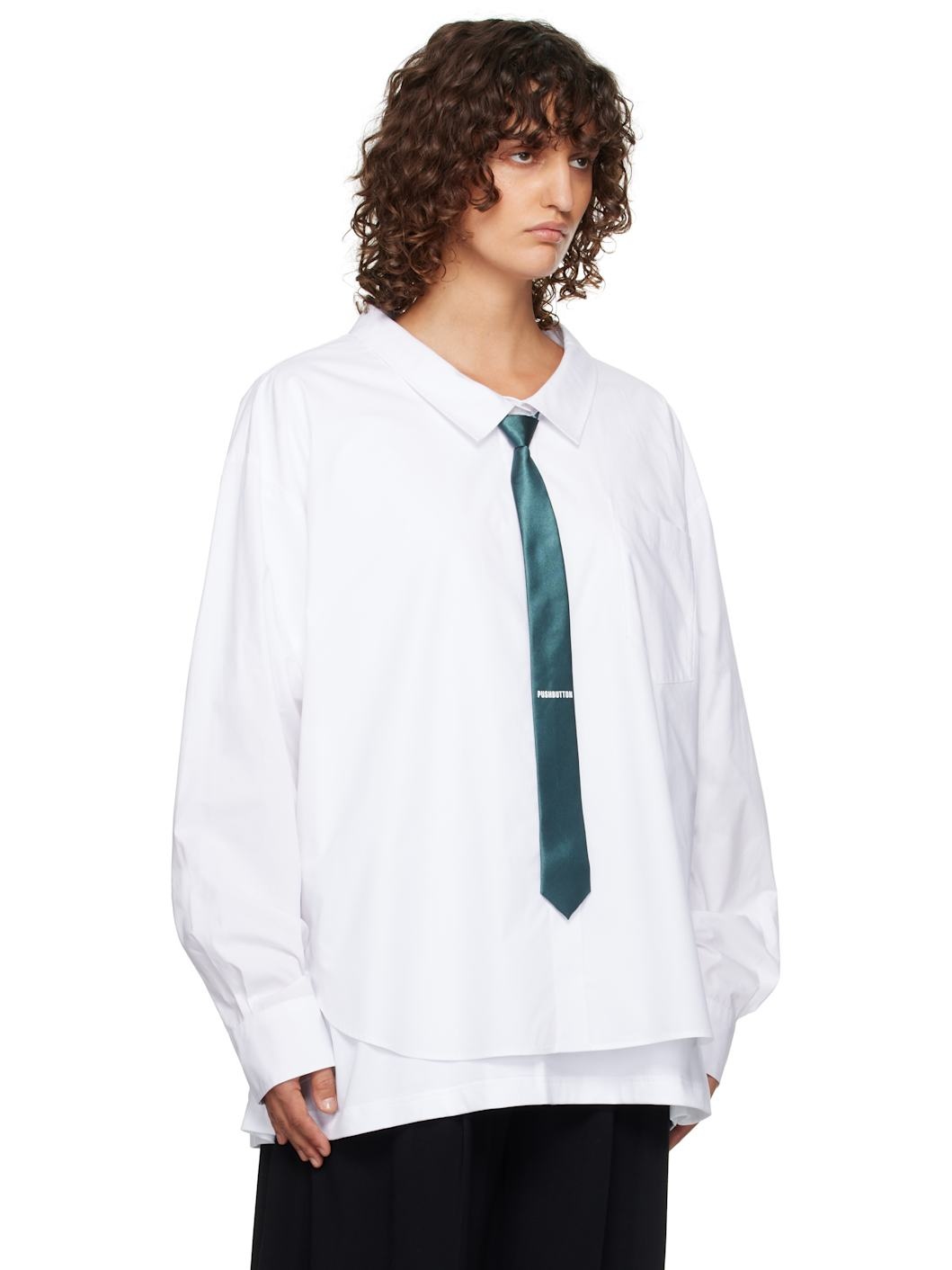 White Combi Shirt - 2