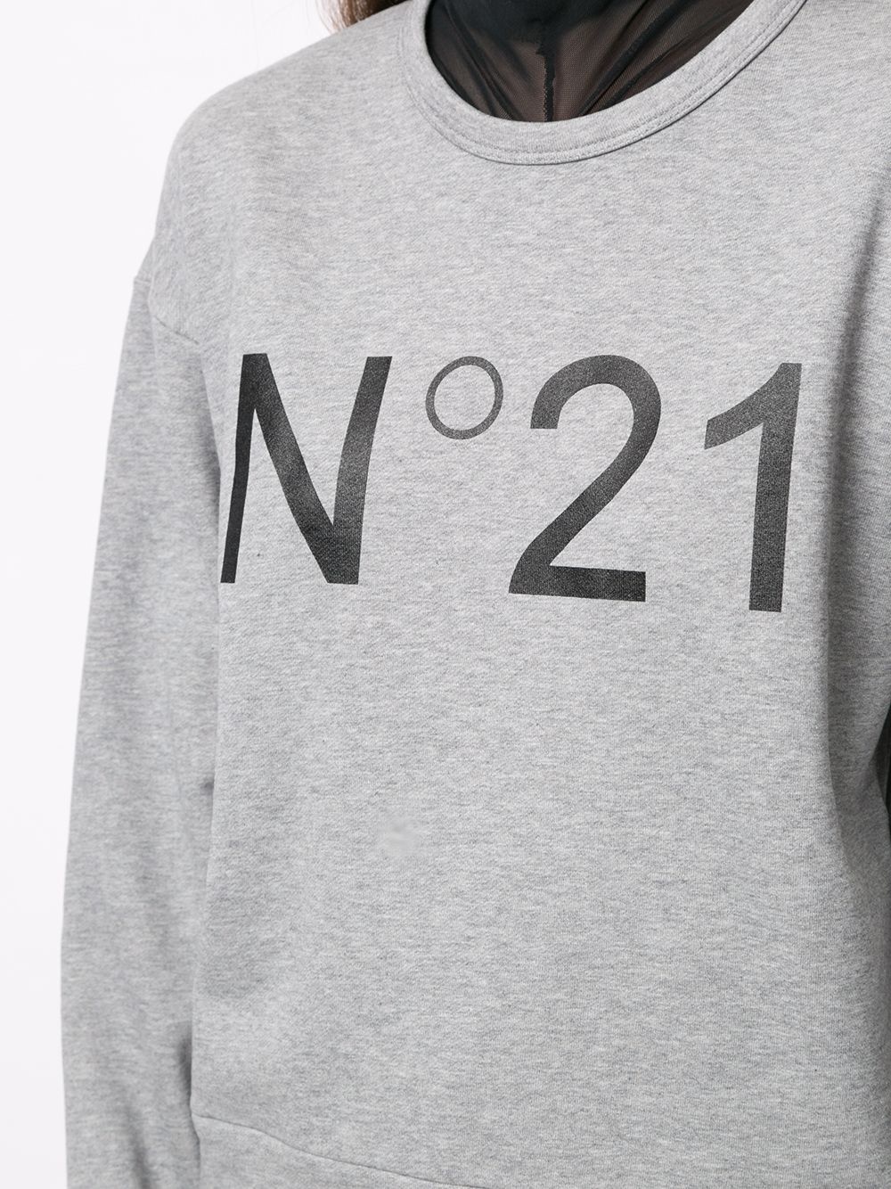 logo print sweatshirt - 5