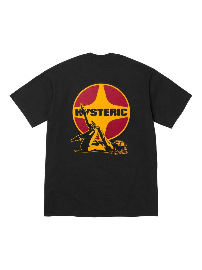 Supreme ₢ 킹 Hysteric Glamour Pin 위 티 “검정” 티셔츠 outlook