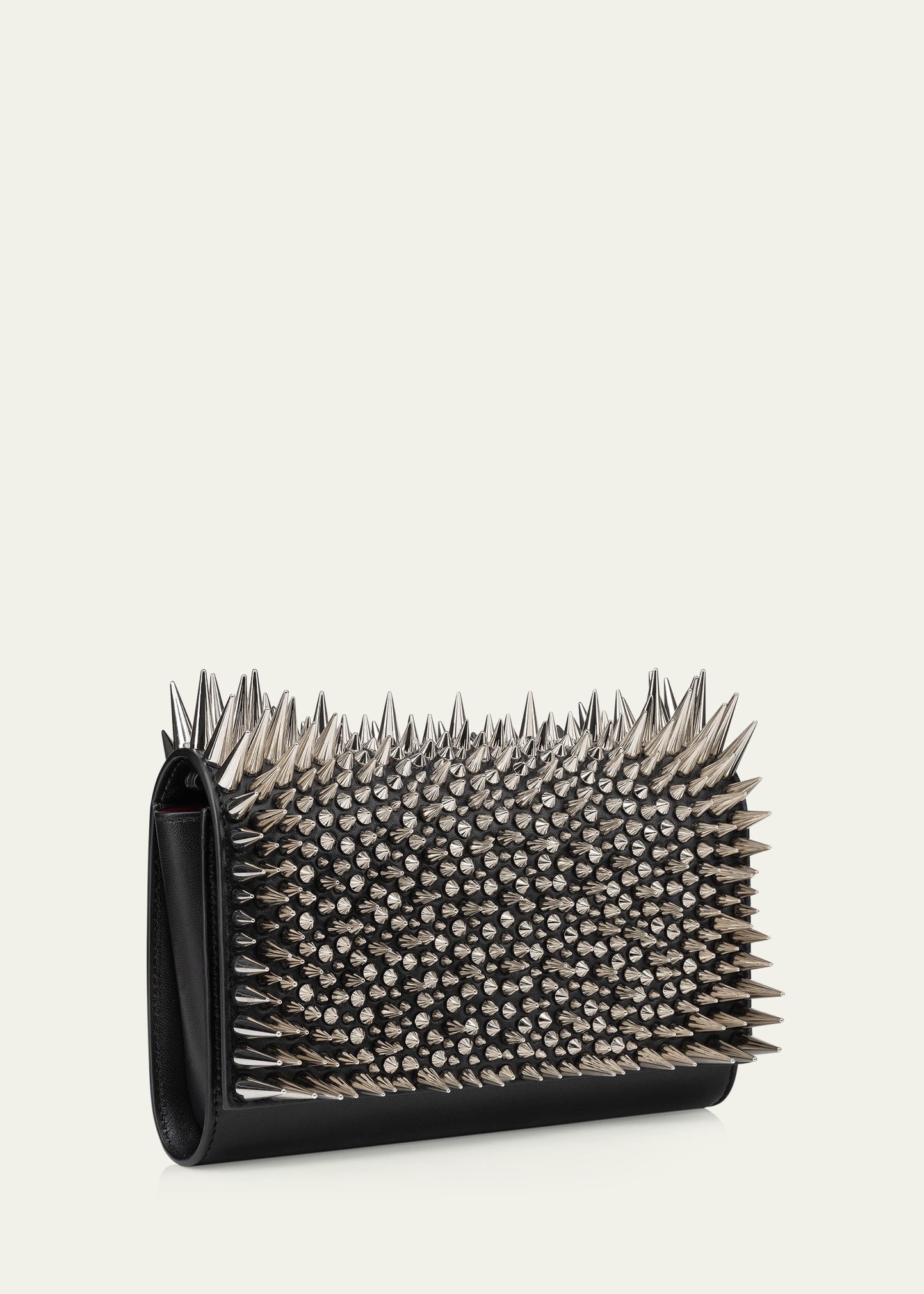 Paloma Spike Leather Clutch Bag - 4