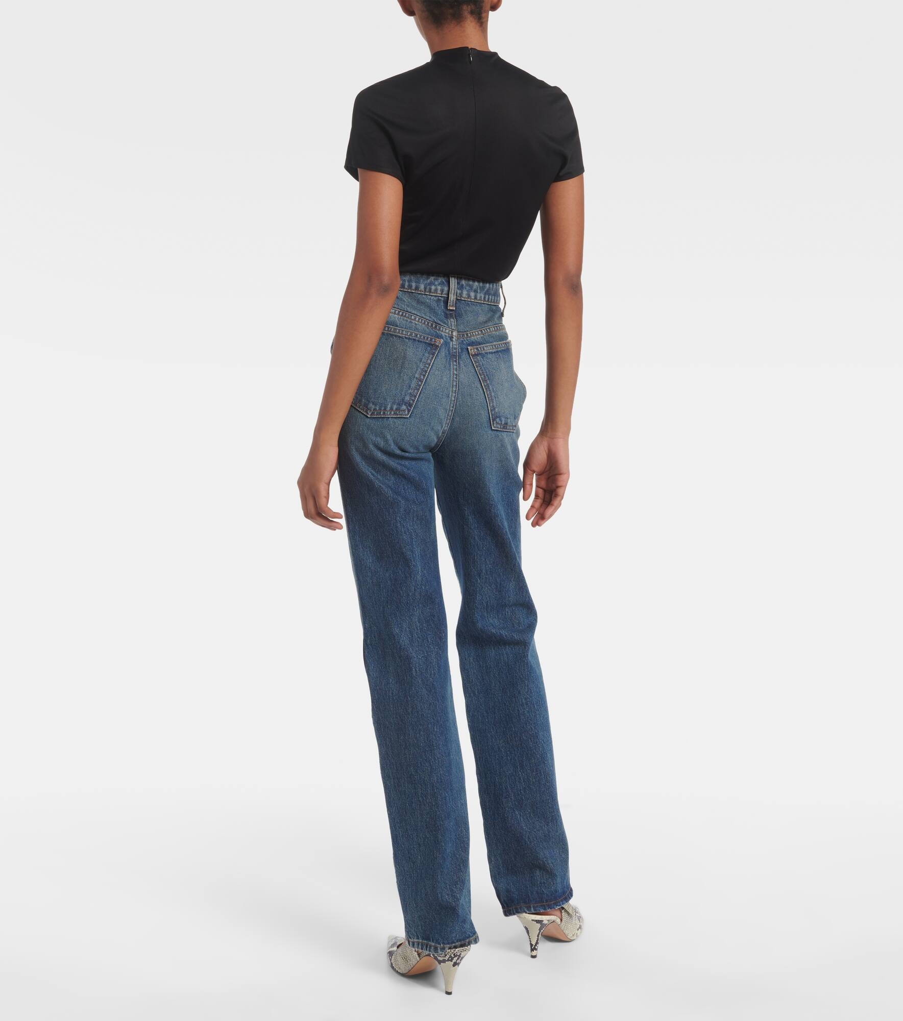 Danielle high-rise straight jeans - 3