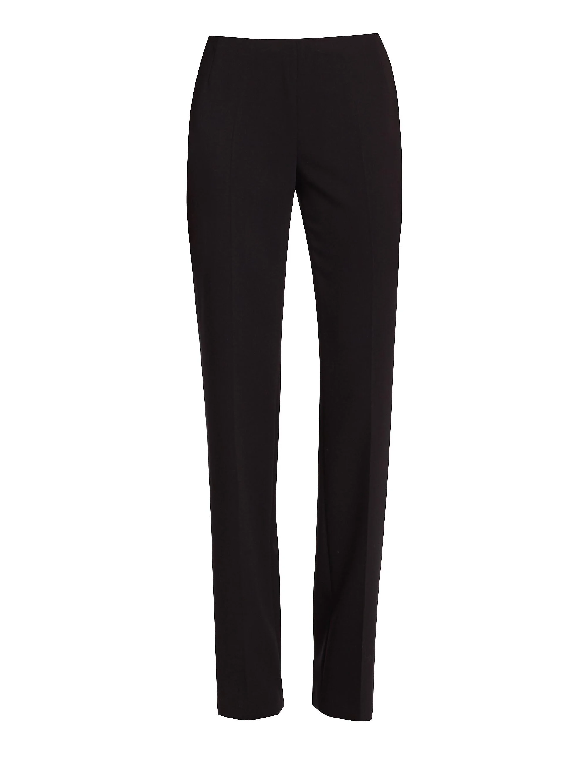 Women's Carole Double-Face Wool Pants - Black - 1