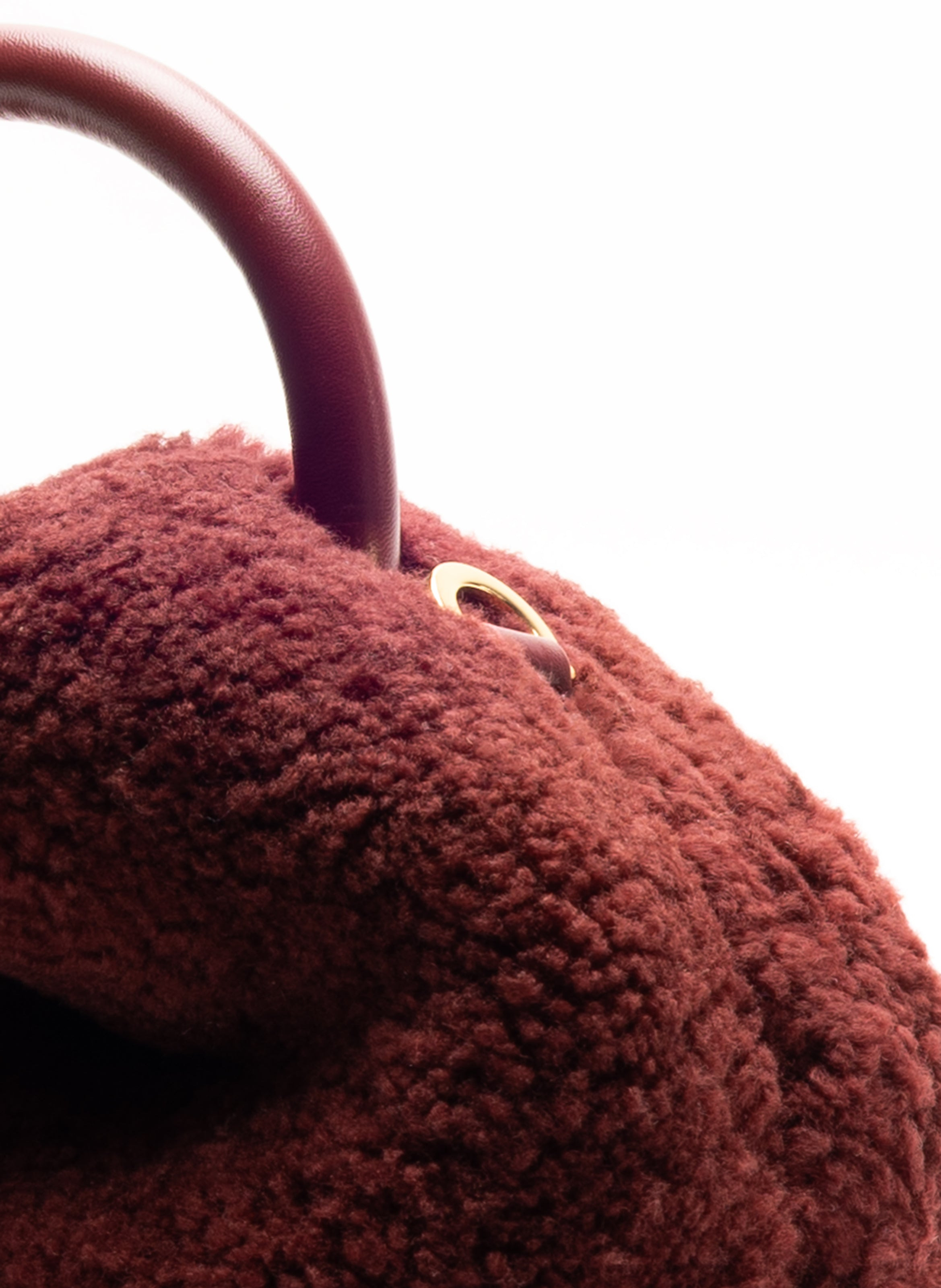 Baozi Shearling Teddy Burgundy - 4