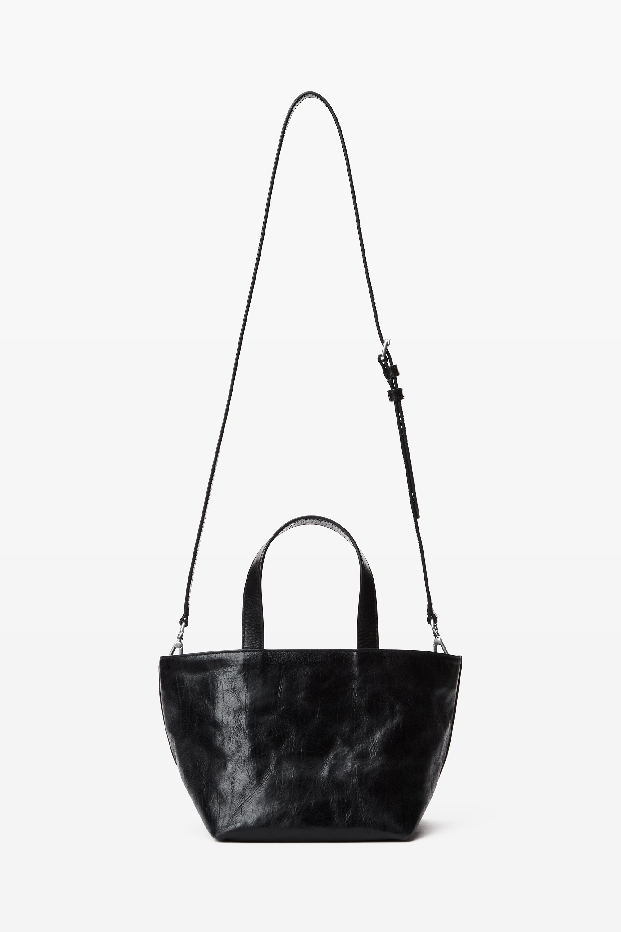 Punch Small Tote in Crackle Patent Leather - 5