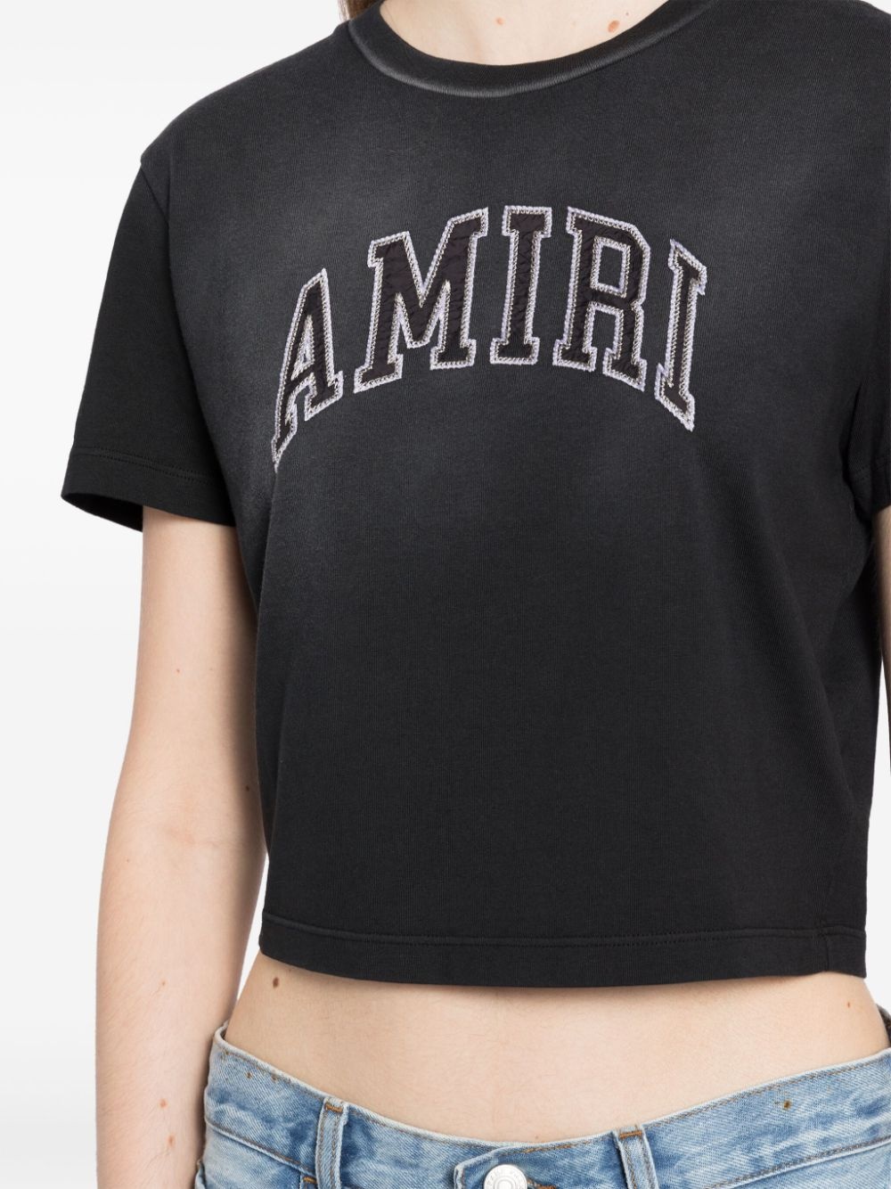logo-embroidered T-shirt - 5