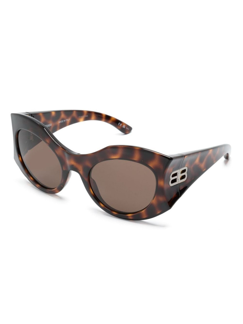 BALENCIAGA Hourglass round-frame sunglasses outlook