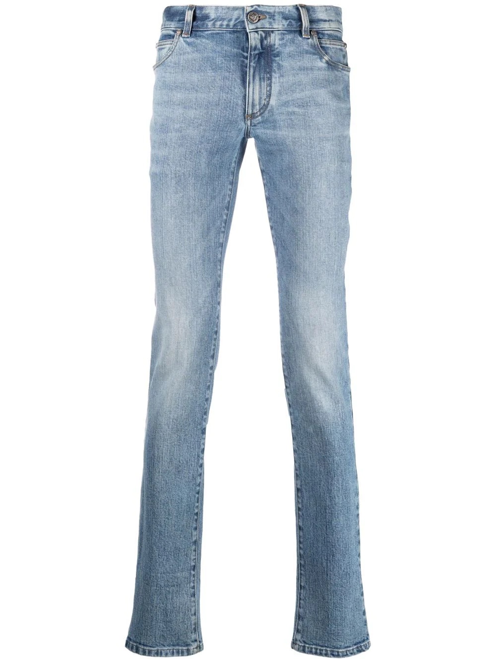 mid-rise straigh-leg jeans - 1