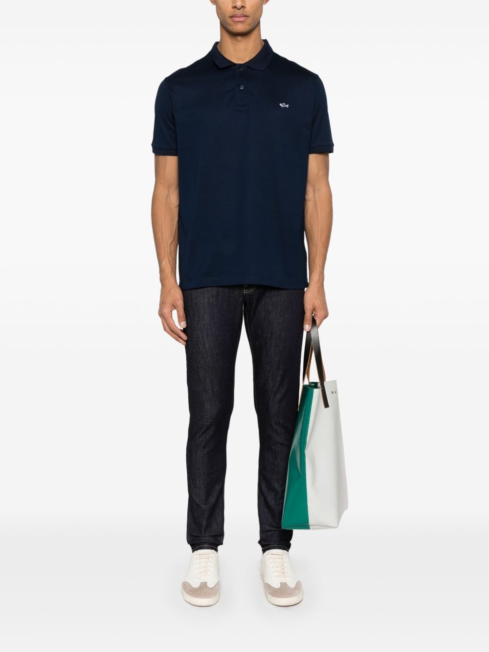 piqué cotton polo shirt - 2
