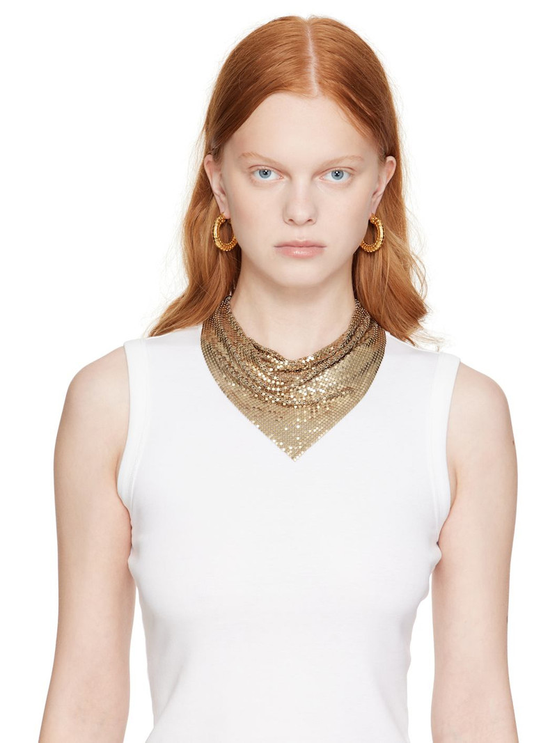 VERSACE Metal Mesh Bandana Necklace outlook