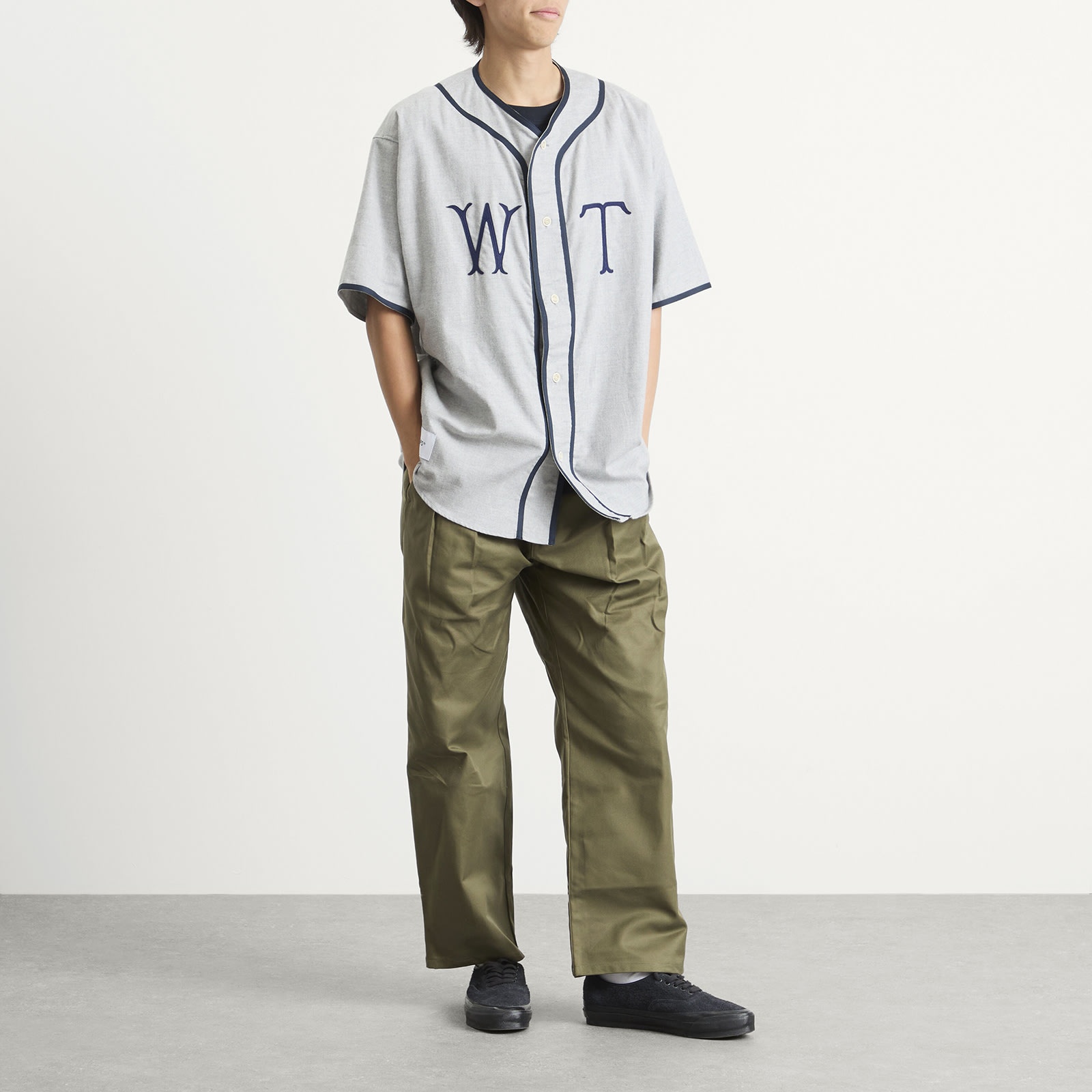 トップス WTAPS LEAGUE / SS / COTTON. TWILL WTAPS League / SS / Cotton. Twill Gray | HAVEN
