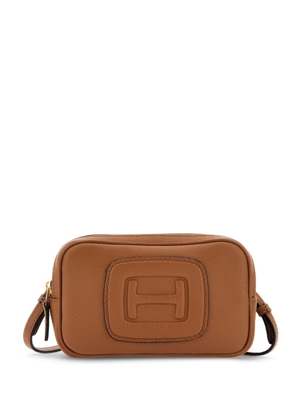mini H-bag logo-embossed leather bag - 1
