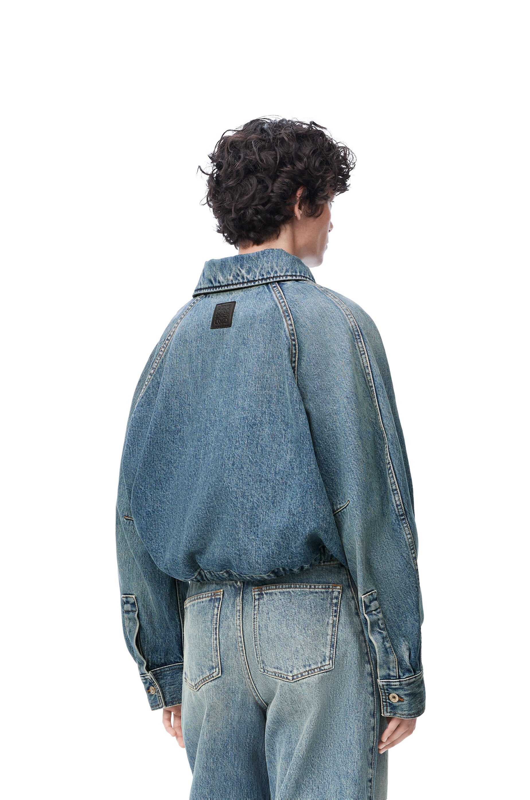 Balloon jacket in denim - 4