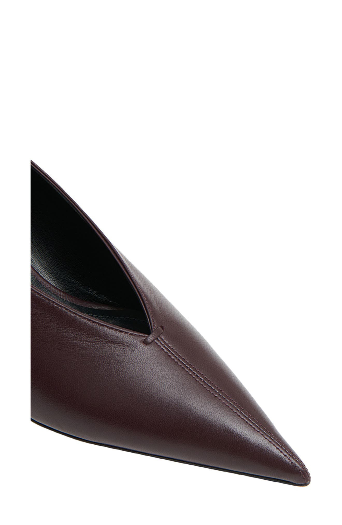 Mansur Gavriel Kiki Pointed Toe Pump in Dark Oxblood at Nordstrom - 4