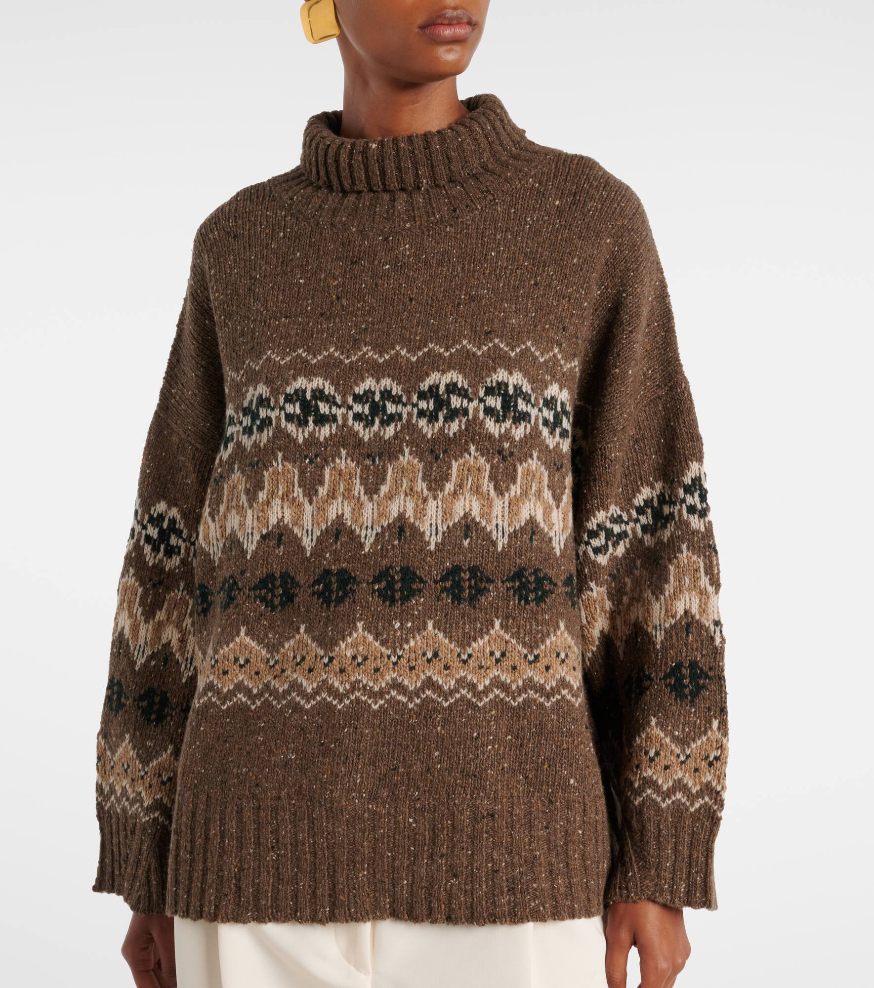 Cecie Fair Isle wool-blend sweater - 6