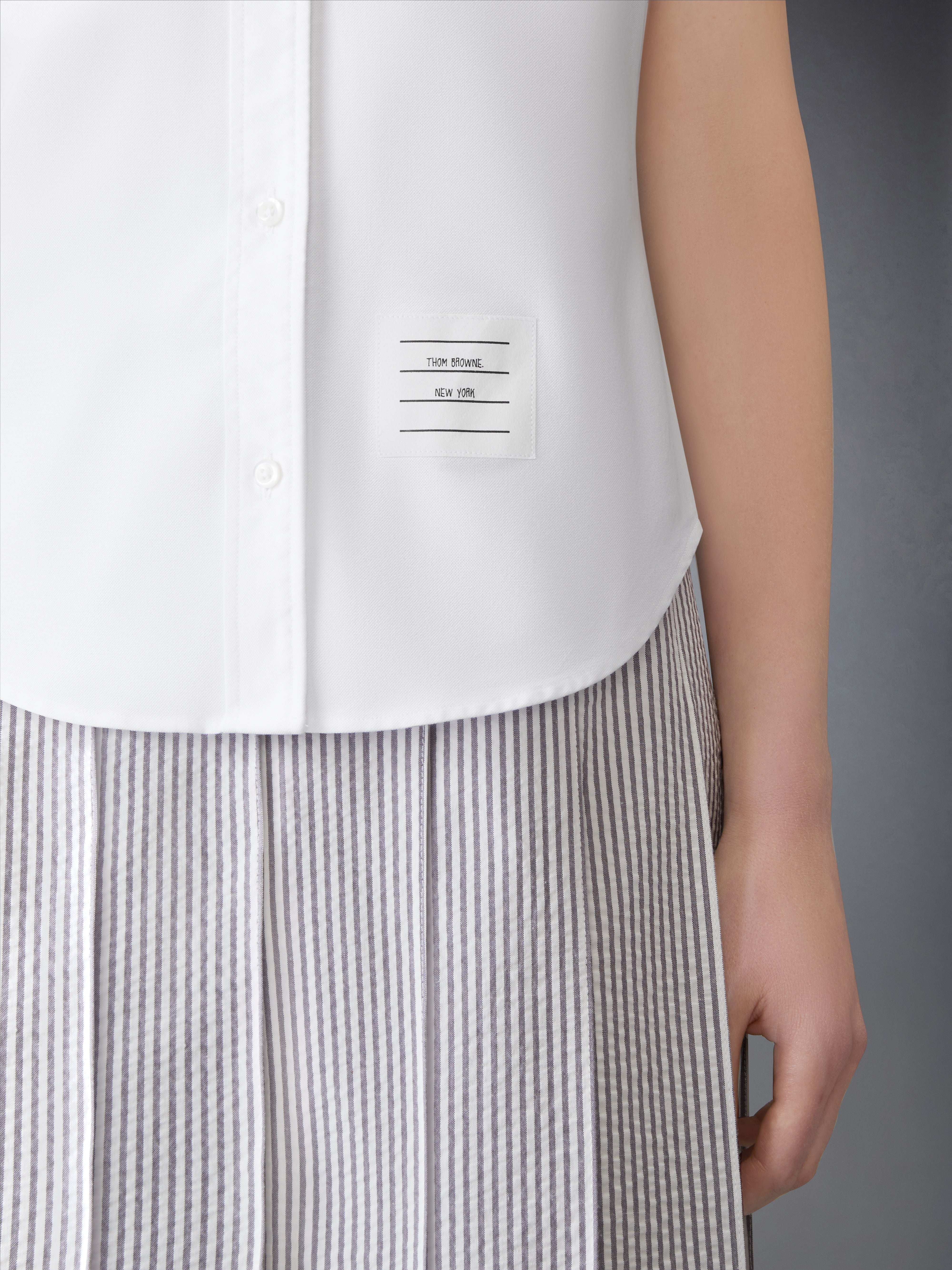 OXFORD ROUND COLLAR SHORT SLEEVE SHIRT - 7