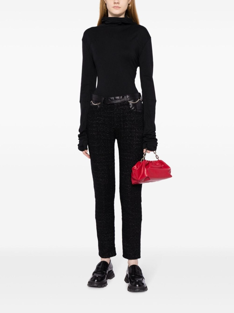 UNDERCOVER hooded long-sleeve cotton-blend top outlook