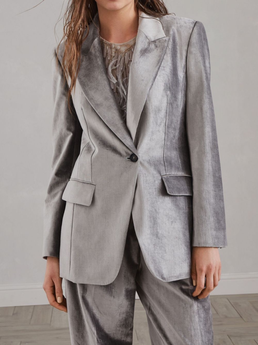 velvet blazer - 3
