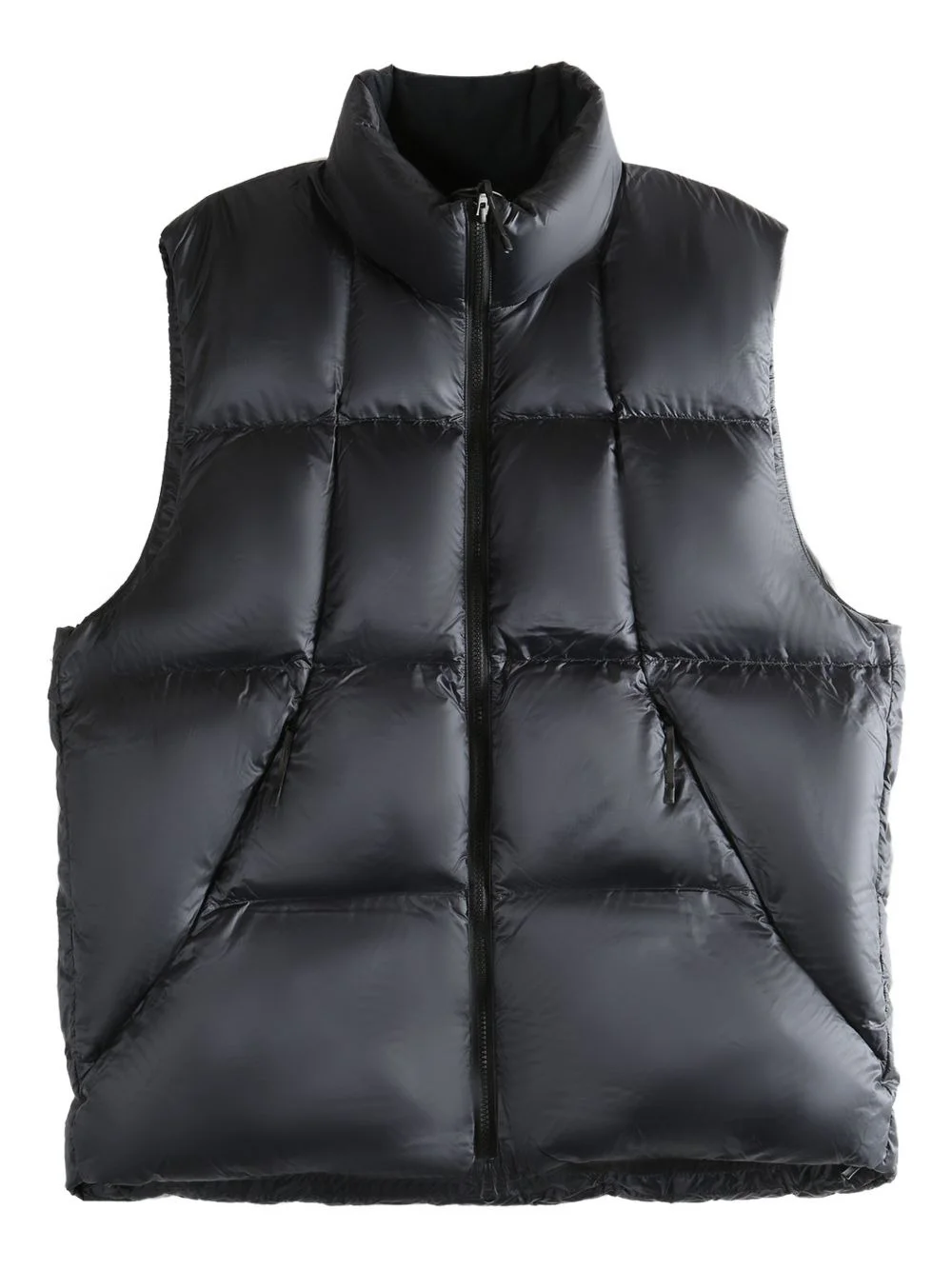 padded zip-fastening gilet - 1