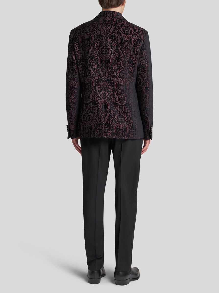 VELVET JACQUARD BLAZER - 5