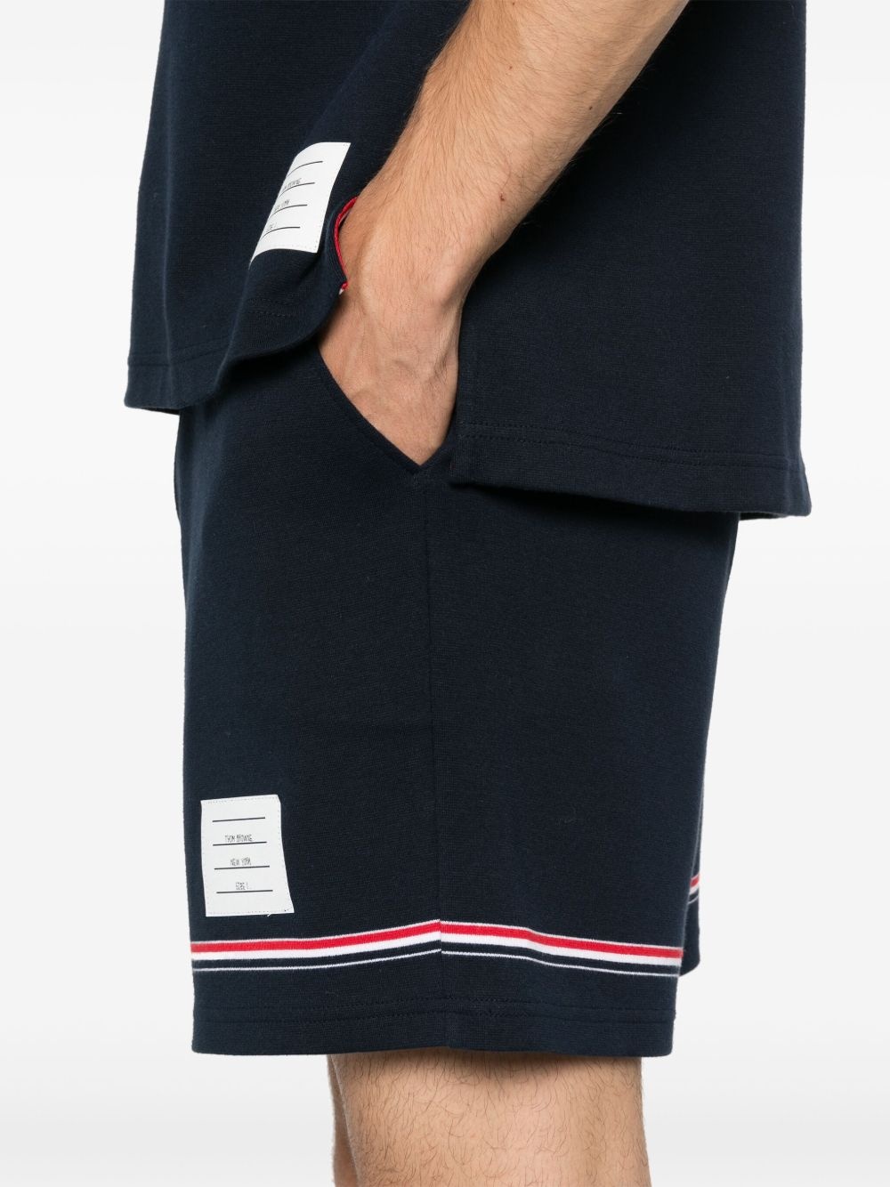 mid-rise track shorts - 5