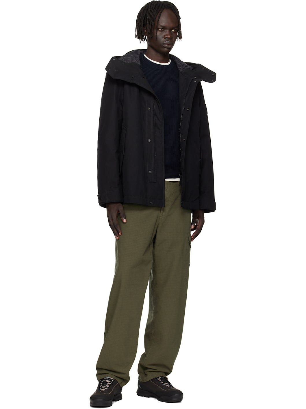 Black 4100105 Weatherproof Cotton Canvas Short Parka - 5