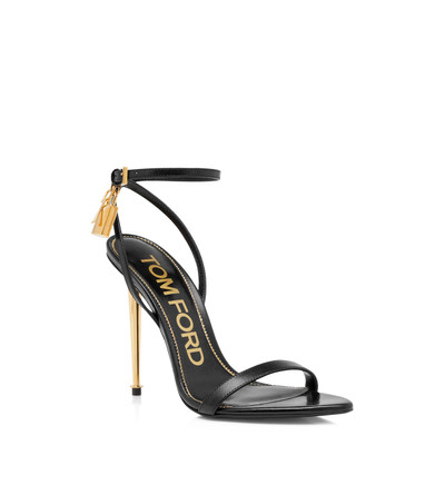 TOM FORD SHINY LEATHER PADLOCK POINTY NAKED SANDAL outlook