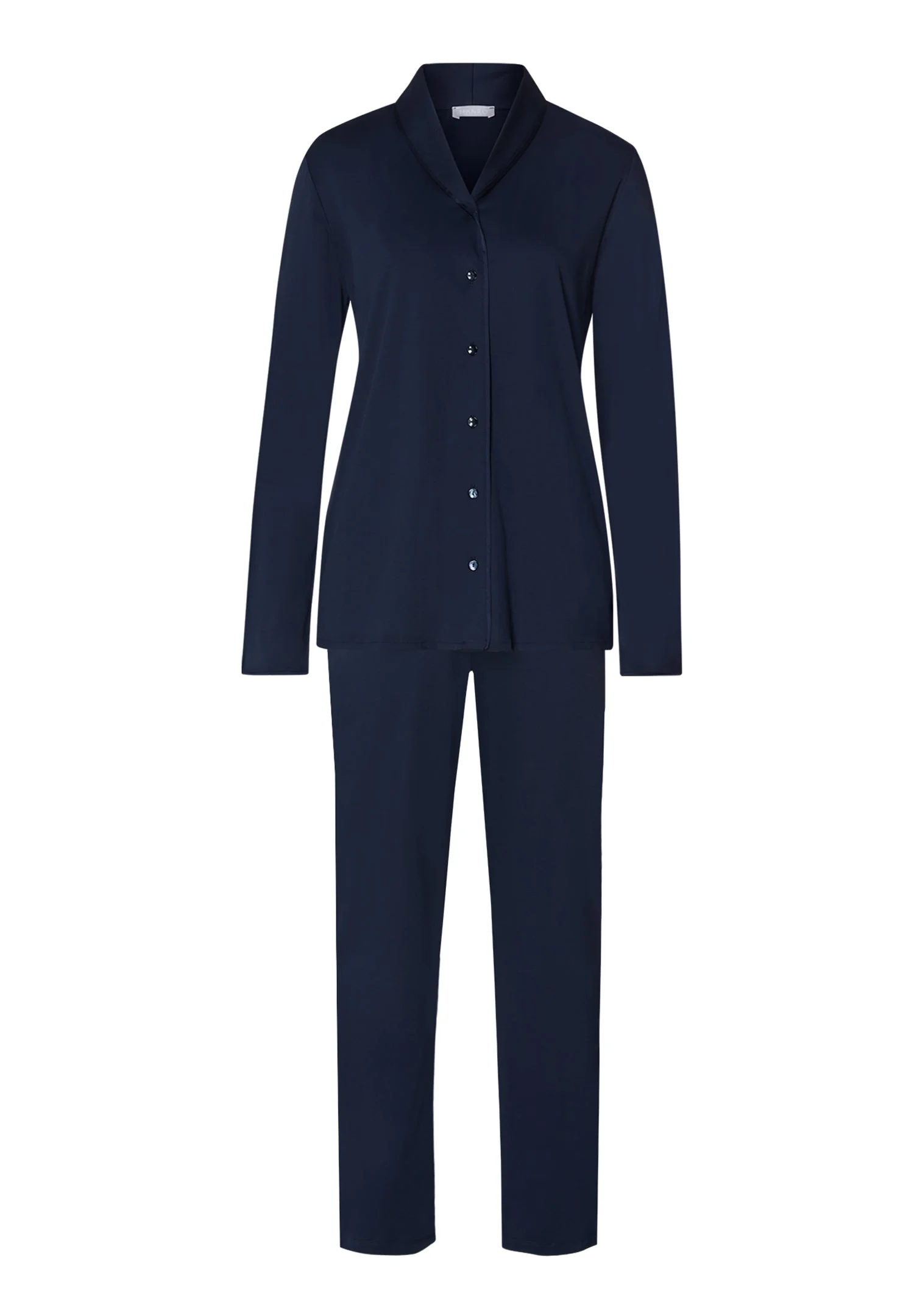 Cotton Silk Button Front Cotton Pajama Set - 1