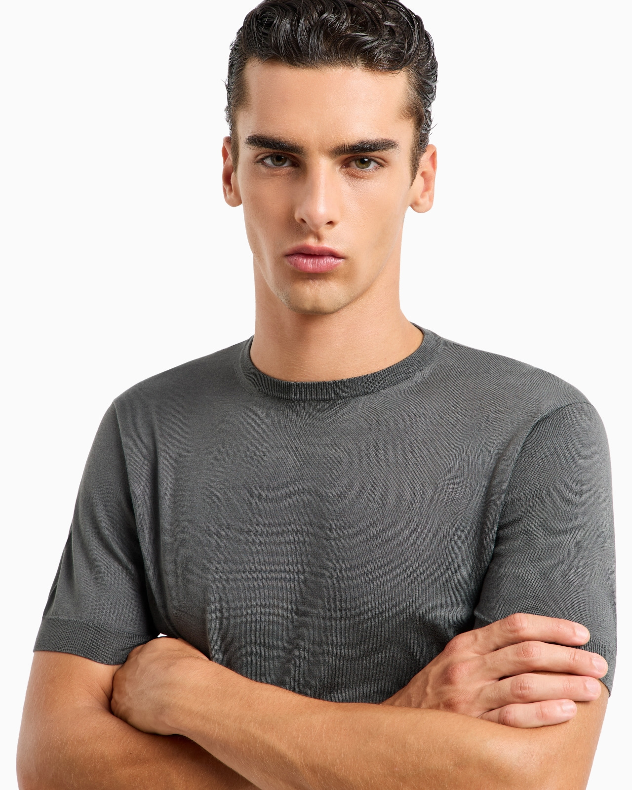 Silk and cotton crew-neck jumper - 5