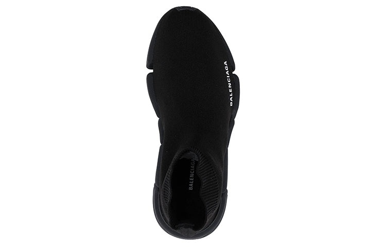 (WMNS) Balenciaga Speed 2.0 Sneakers 'Black Shiny Knit with Black Sole Unit' 636833W2AF31000 - 5
