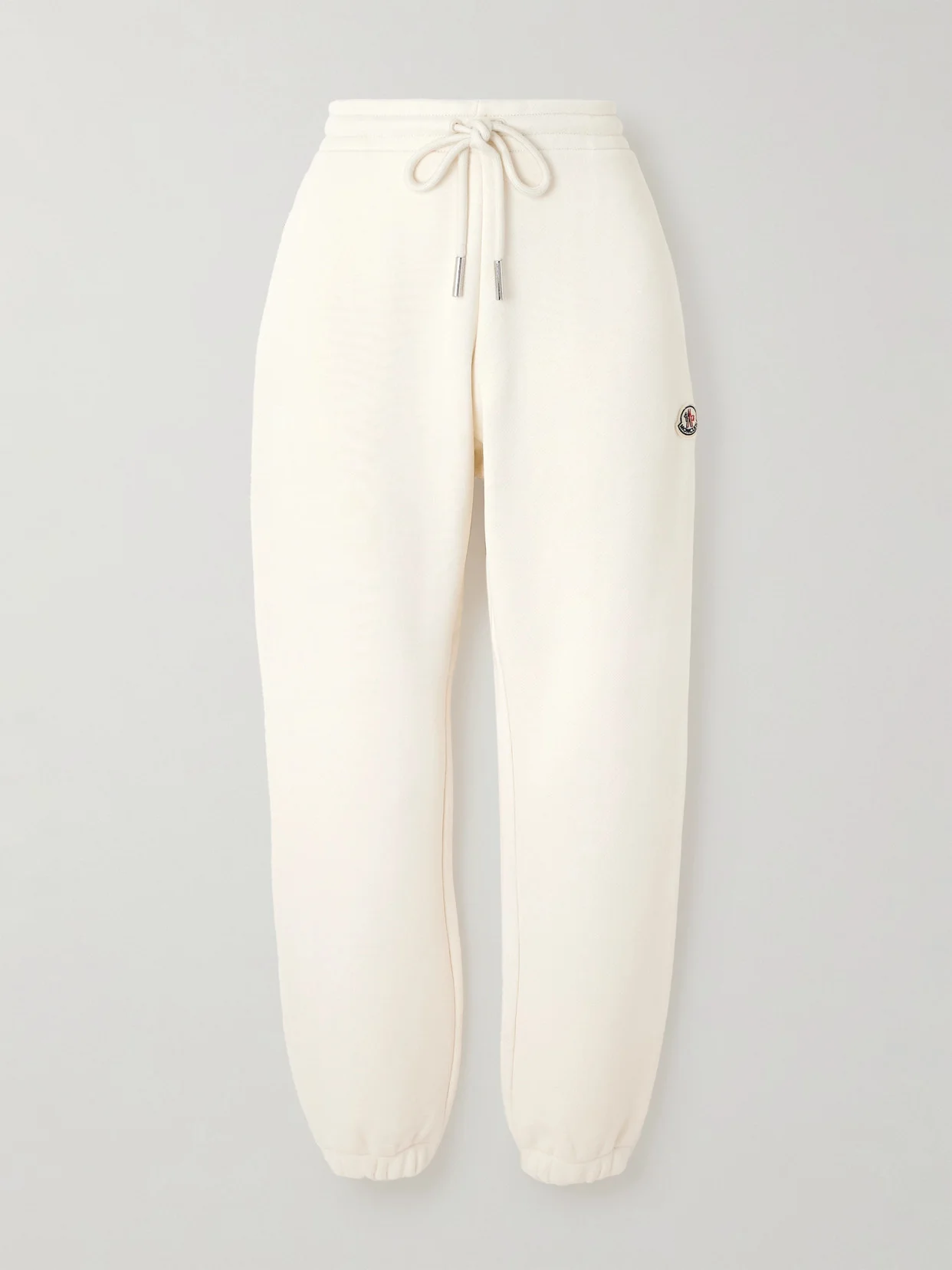 Appliquéd Cotton-blend Jersey Sweatpants - 1