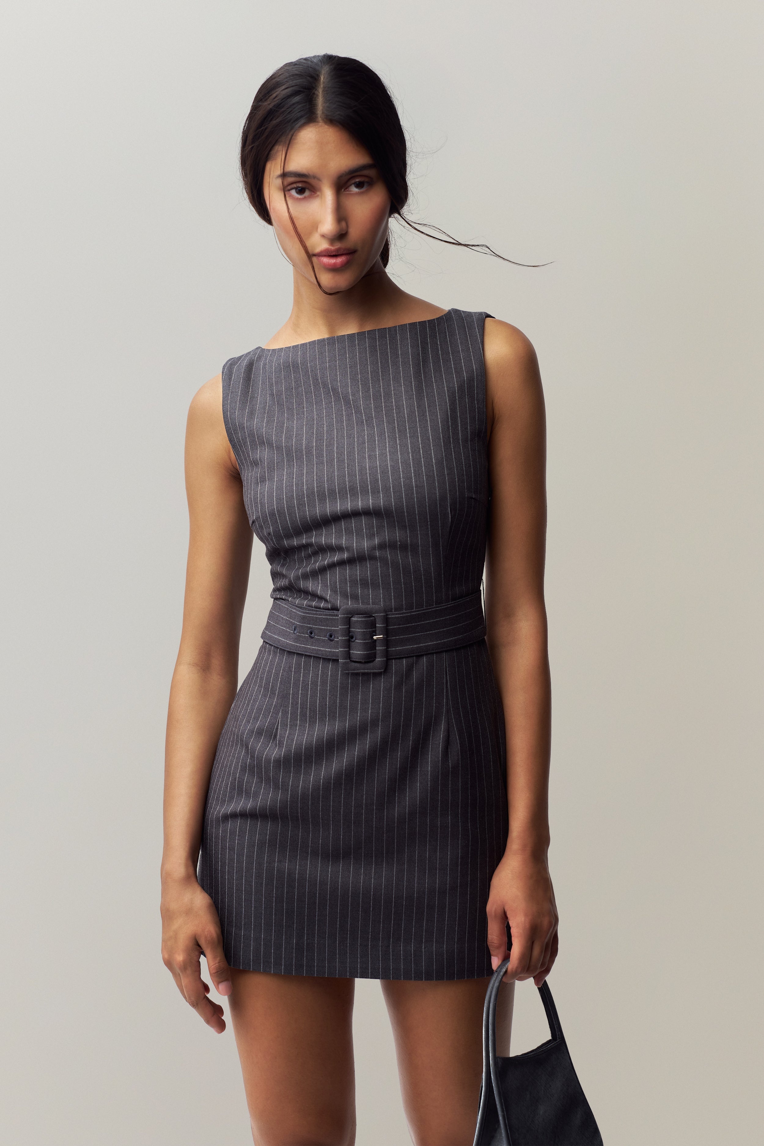 VIA PINSTRIPE DRESS - 2