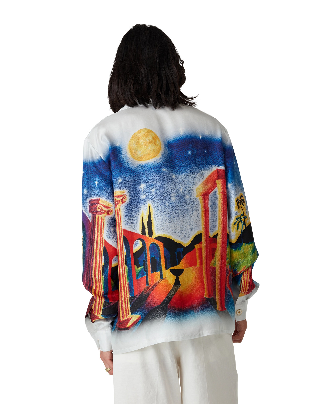 Tシャツ・カットソー Casablanca 'Midnight Acropolis' shirt Buy Casablanca Multicolour Midnight Acropolis Shirt in Silk