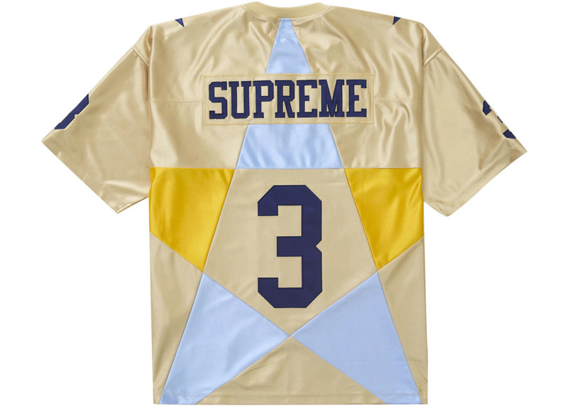 Supreme Supreme Star Football Jersey Gold outlook