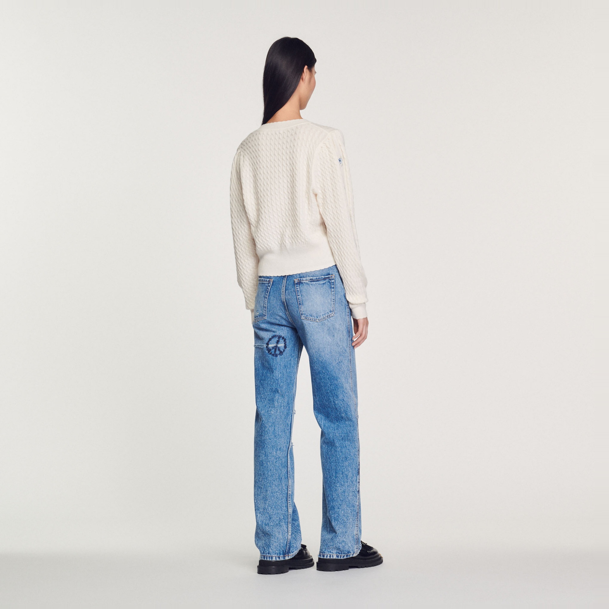 Embroidered knit sweater - 6