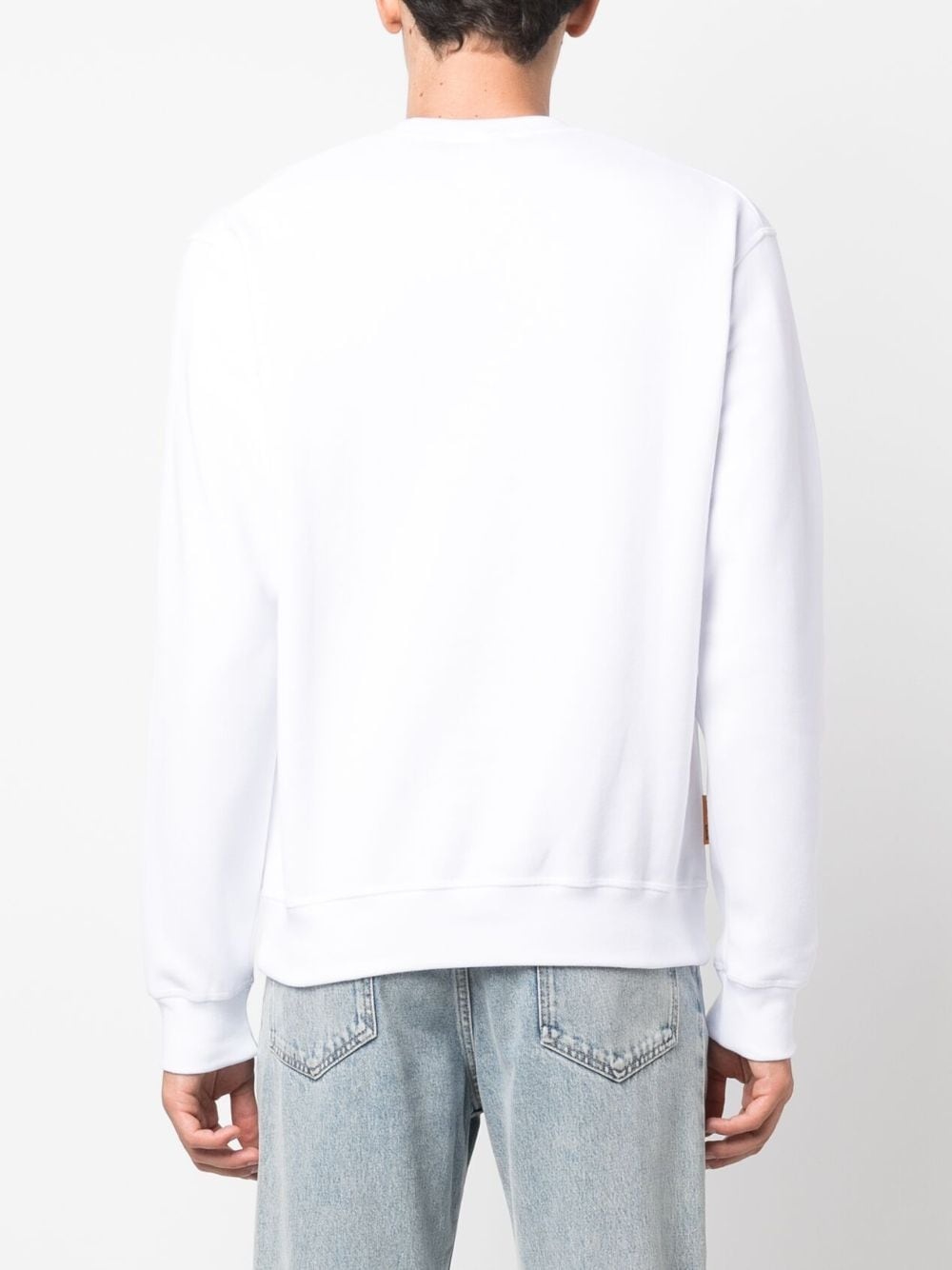 logo-print cotton sweatshirt - 4