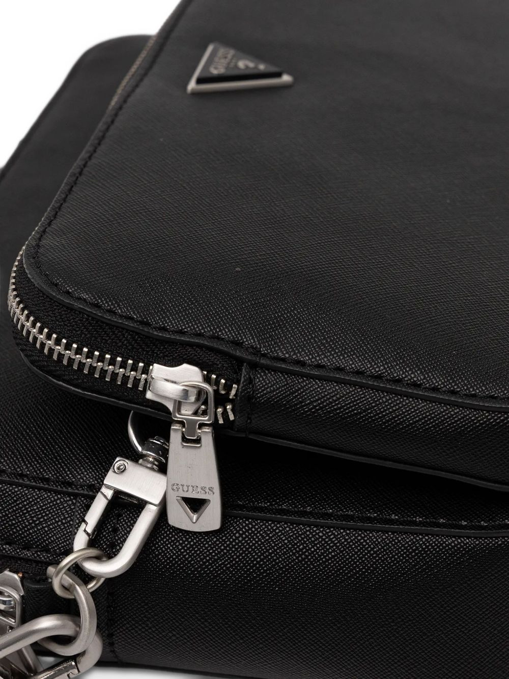 logo-plaque zip-fastening belt bag - 4