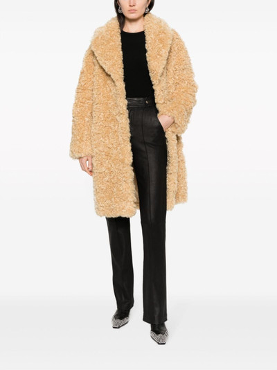 STAND STUDIO Camille faux-shearling coat outlook