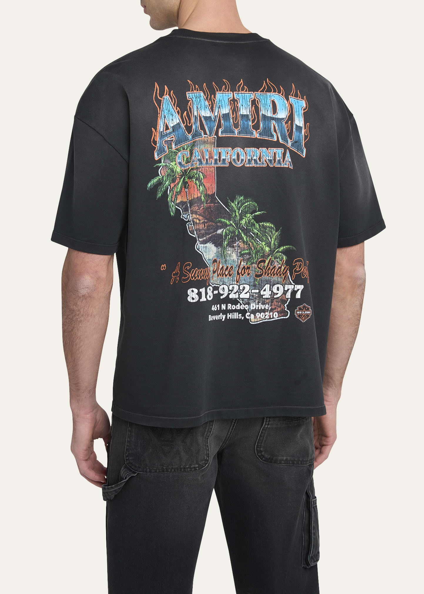 Men's Vintage Faded Jersey Amiri California T-Shirt - 3